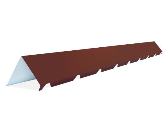 FAITIÈRE CRANTÉE BAC ACIER 2ML POUR MONOPENTE (5 ONDES) RAL8012