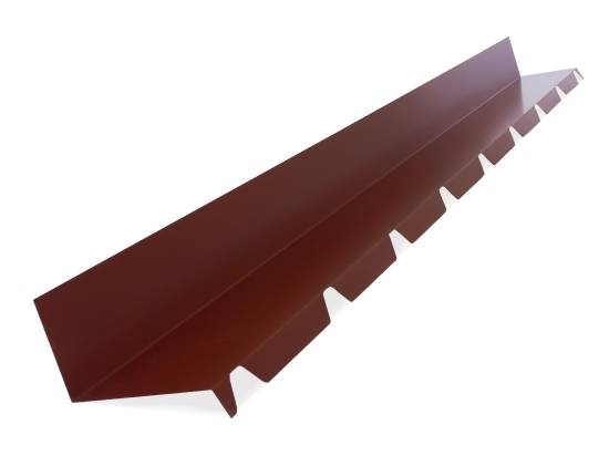 Solin bac acier 2ml laqué 25µ (5 ondes) RAL 8012