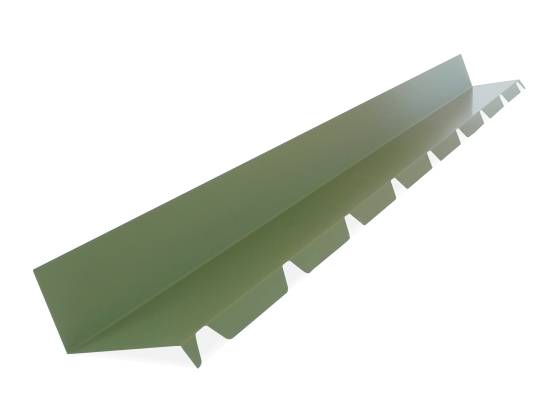 Solin bac acier 2ml laqué 25µ (5 ondes) RAL 6011