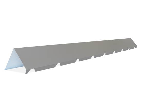 FAITIÈRE CRANTÉE BAC ACIER 2ML POUR MONOPENTE (5 ONDES) RAL9006