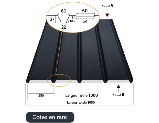 tole de bardage ondulée renforcée bac acier