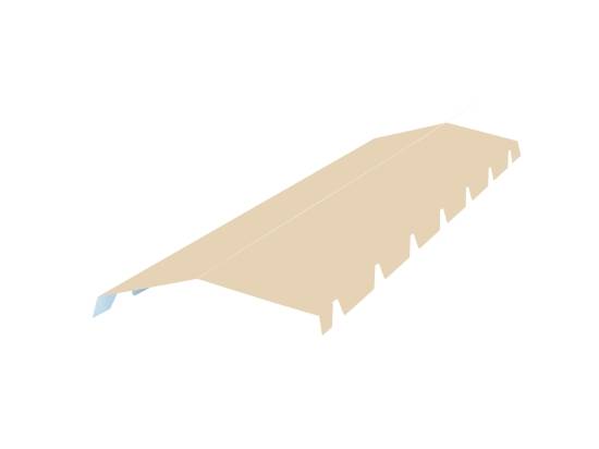 Faitiere crantée L165 (4 ondes) RAL 1015