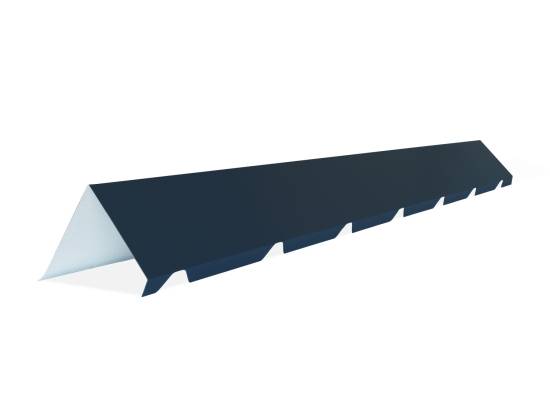 Faitiere crantée bac acier 2ml pour monopente (4 ondes) RAL5008