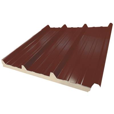 Panneau sandwich de toiture ECO 30mm Brun Rouge RAL 8012