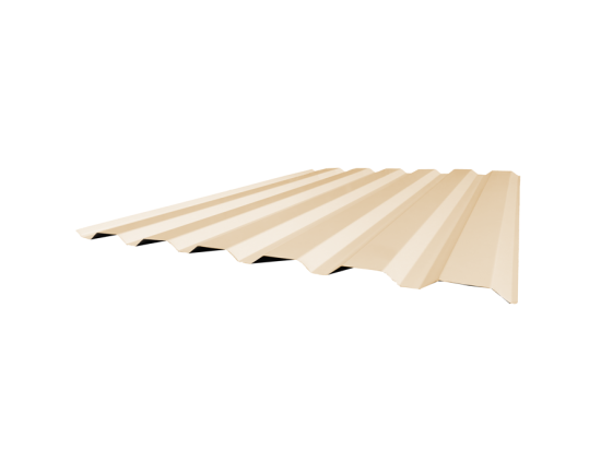 Tôle de bardage bac acier trapézoïdale sur mesure RAL 1015