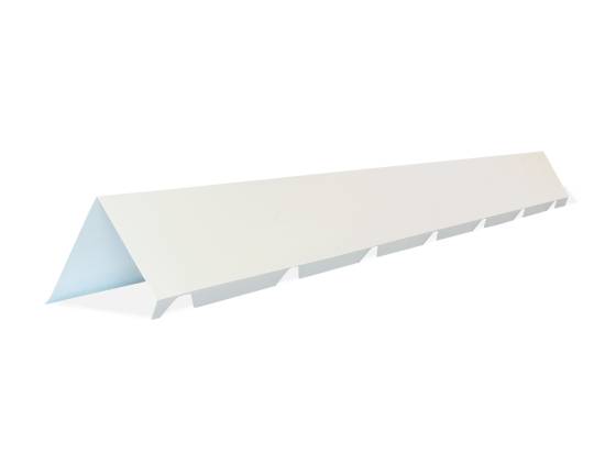 Faitiere crantée bac acier 2ml pour monopente (4 ondes) RAL9010