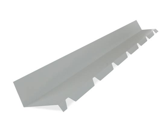 Solin bac acier 2ml laqué 25µ (4 ondes) RAL 9010