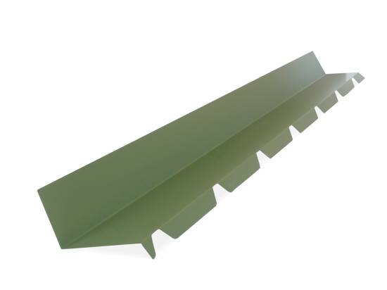 Solin bac acier 2ml laqué 25µ (4 ondes) RAL 6011