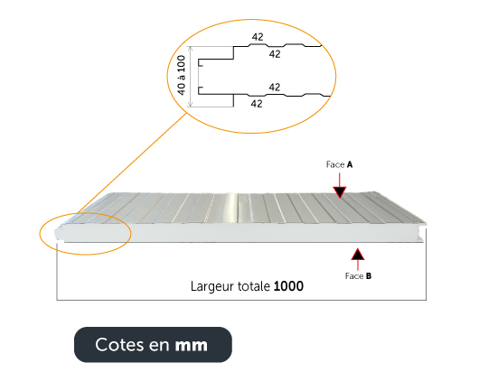 Panneau Sandwich de Bardage sur Mesure