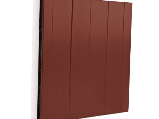 panneau sandwich bardage brun rouge (RAL 3009)