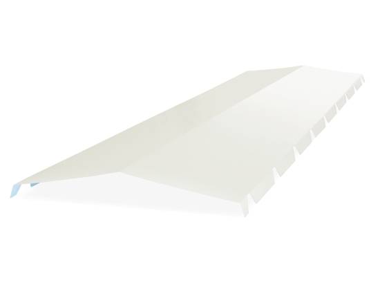 Faitière tole crantée 2ml pour bipente (5 ondes) RAL 9010