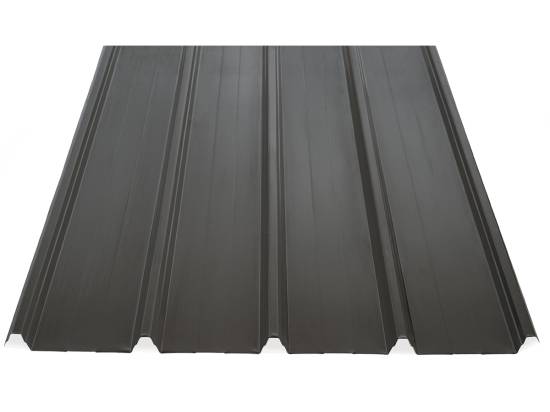 tole de toiture bac acier galvanisé gris-terre RAL 7022