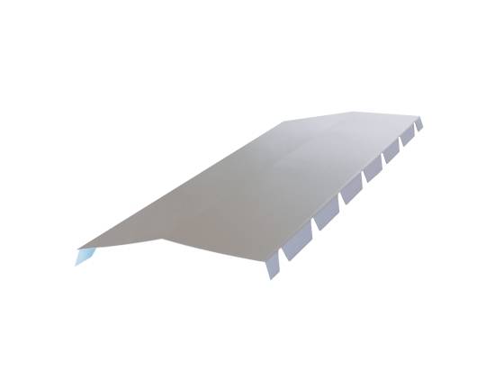 Faitiere crantée L165 (4 ondes) RAL 9006