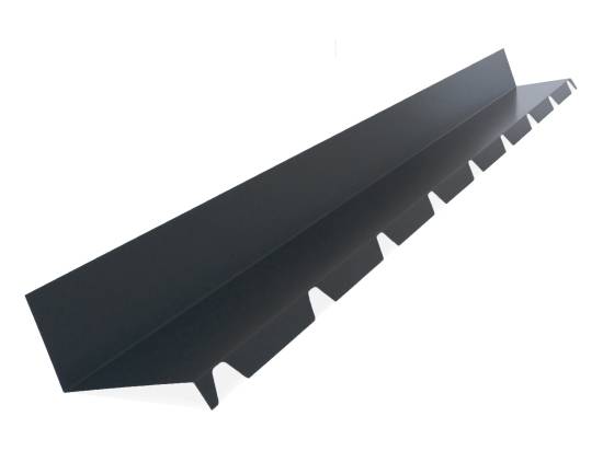 Solin bac acier 2ml laqué 25µ (5 ondes) RAL 7016