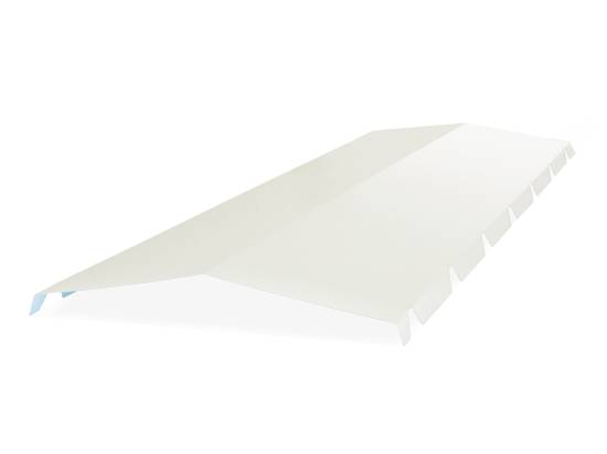 Faitière tole crantée 2ml pour bipente (4 ondes) RAL 9010