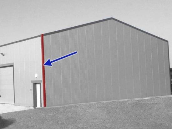 Pose : angle de bardage en métal