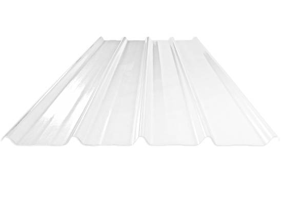 Tôle translucide Bac Acier 5 ondes en polyester : lumière naturelle; 4m