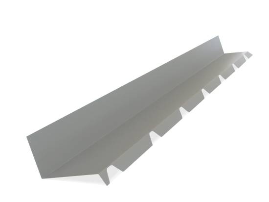 Solin bac acier 2ml laqué 25µ (4 ondes) RAL 9006