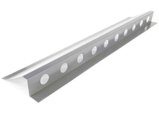 Faitière ventilée en bac acier 3ml laquée 25µ RAL9006