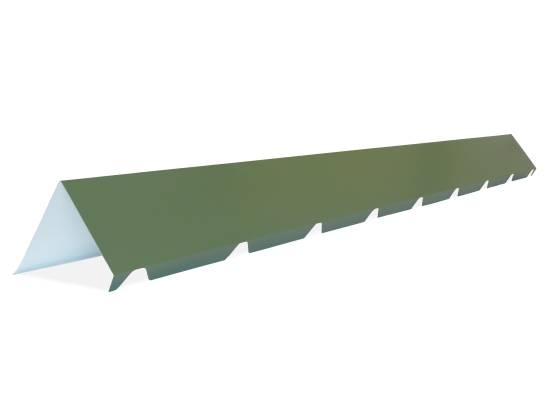 FAITIÈRE CRANTÉE BAC ACIER 2ML POUR MONOPENTE (5 ONDES) RAL6011