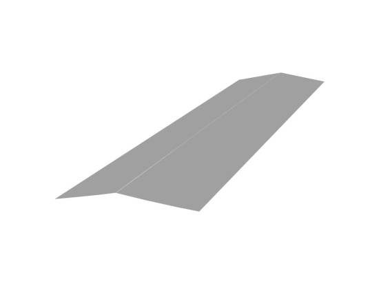 Faitiere bac acier plate 3ml laquée 25µ (L165)  RAL9006