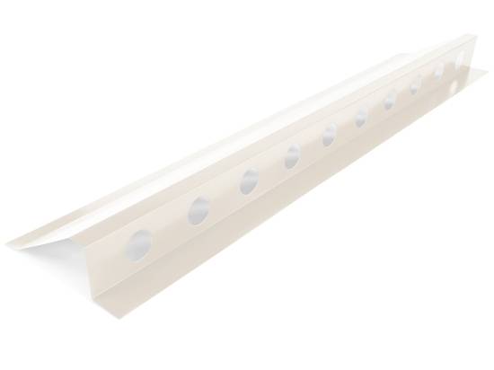 Faitière ventilée en bac acier 3ml laquée 25µ RAL9010