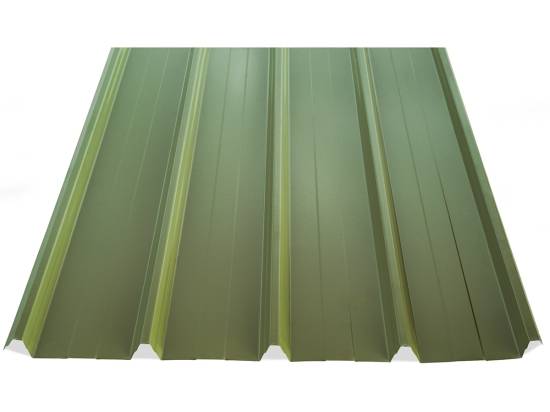 tole de toiture bac acier galvanisé vert réséda RAL 6011