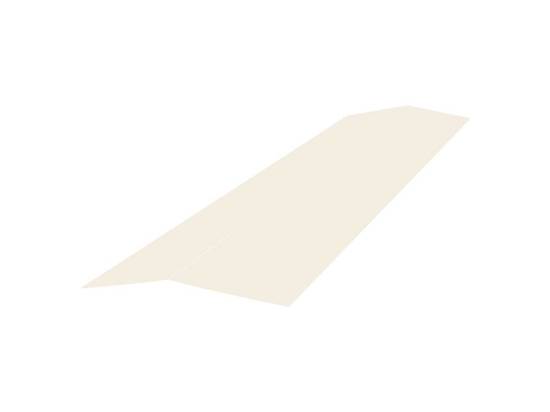 Faitiere bac acier plate 3ml laquée 25µ (L165)  RAL9010