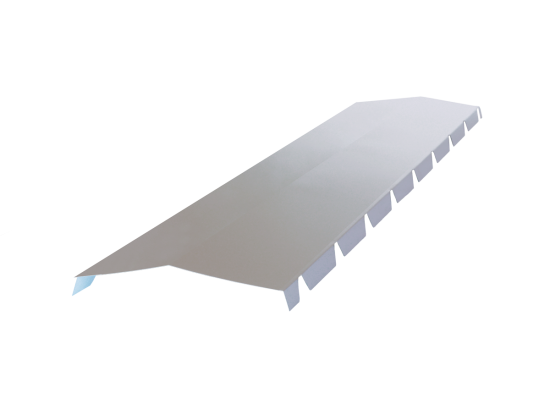 Faitiere crantée L165 (5 ondes) RAL 9006