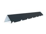 Faitiere crantée bac acier 2ml pour monopente (4 ondes) RAL7016