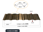 Tôle de bardage bac acier trapézoïdale sur mesure