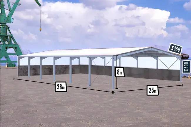 Bâtiment en kit de 900m²