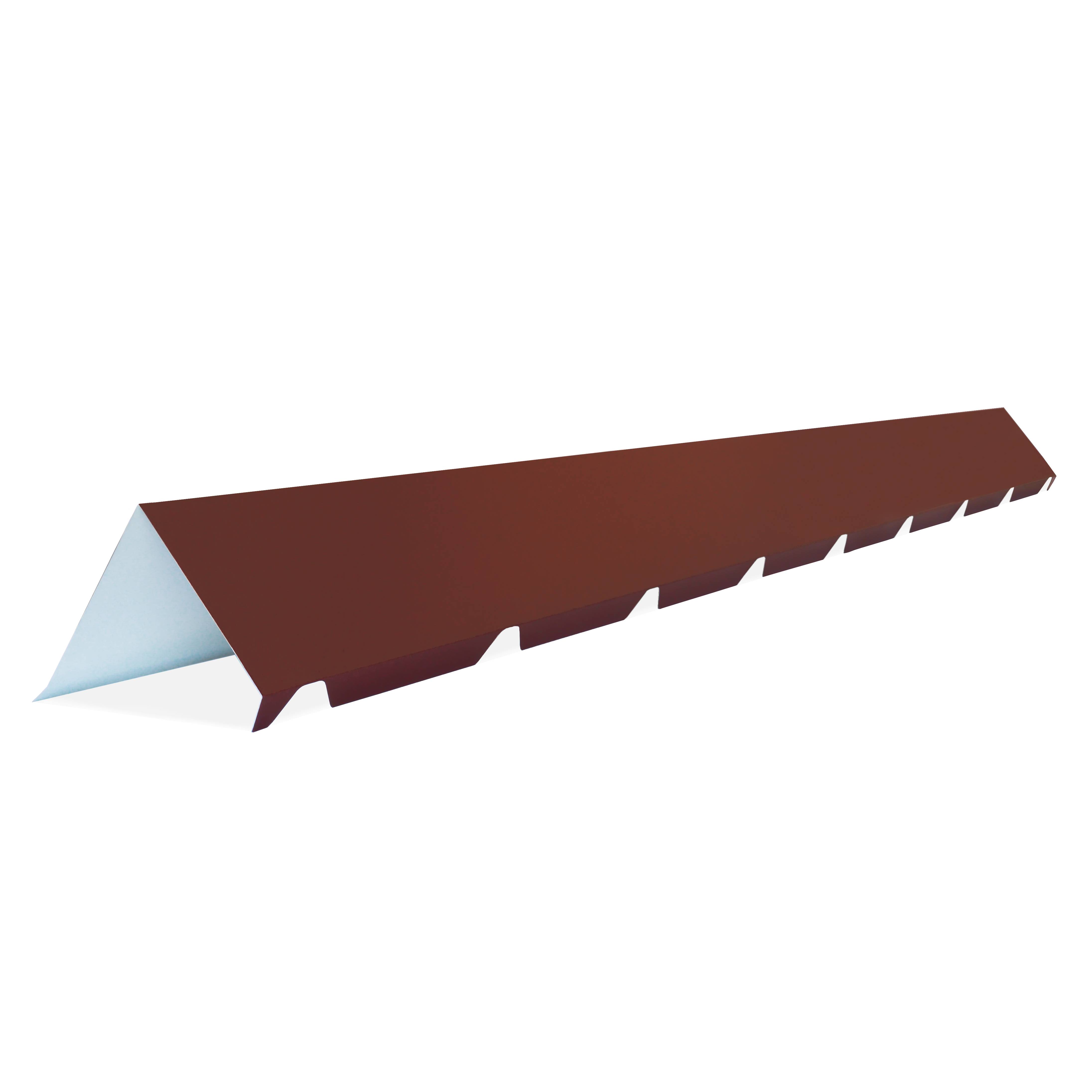 FAITIÈRE CRANTÉE BAC ACIER 2ML POUR MONOPENTE (5 ONDES) RAL8012