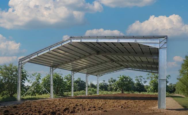 Bâtiment-en-kit-galvanisé-de-500-m-2-pour-implantation-en-zone-venteuse-jusqu'à-213-km/h