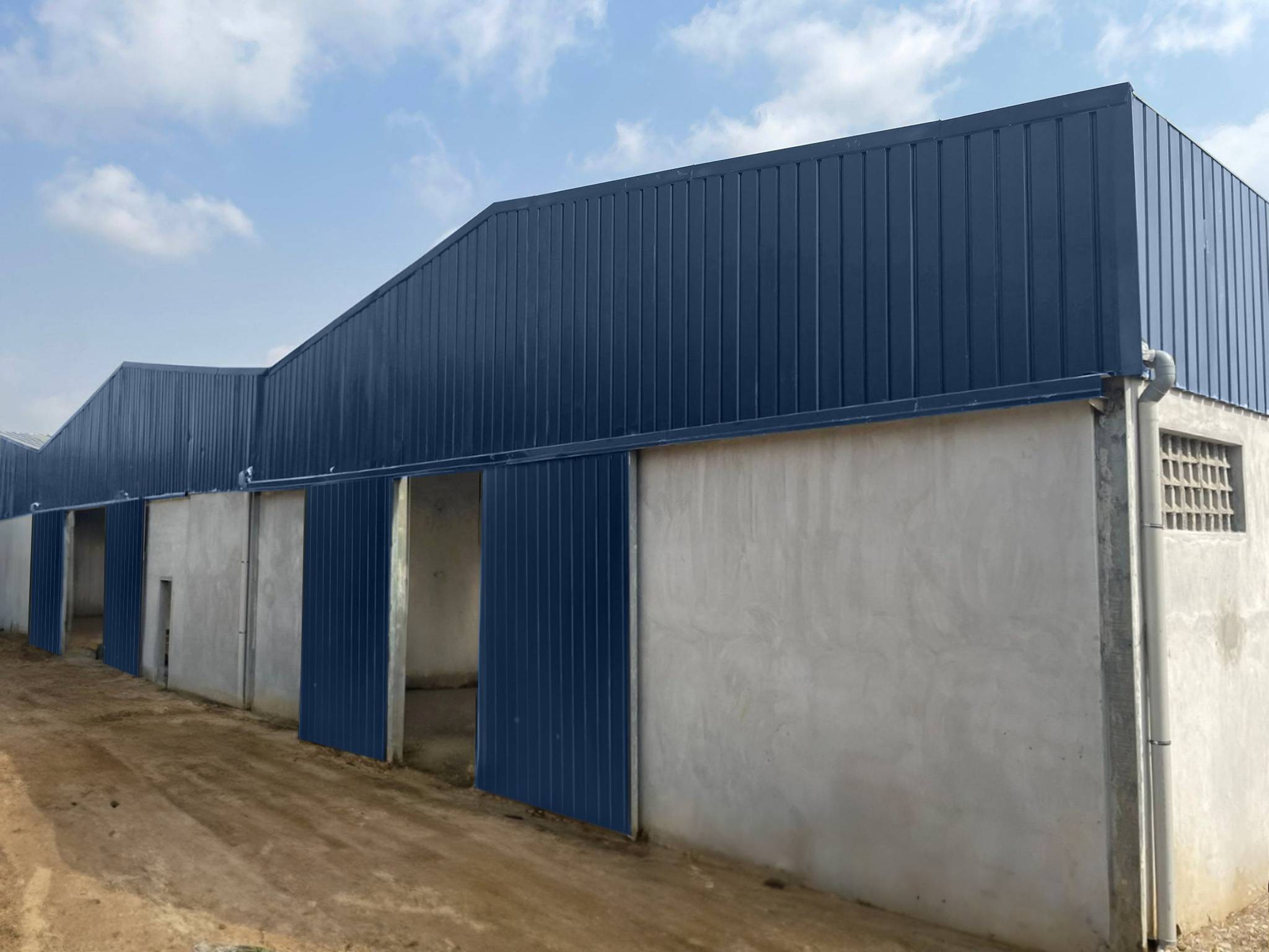 hangar en kit pour secteur agroalimentaire 5100m²