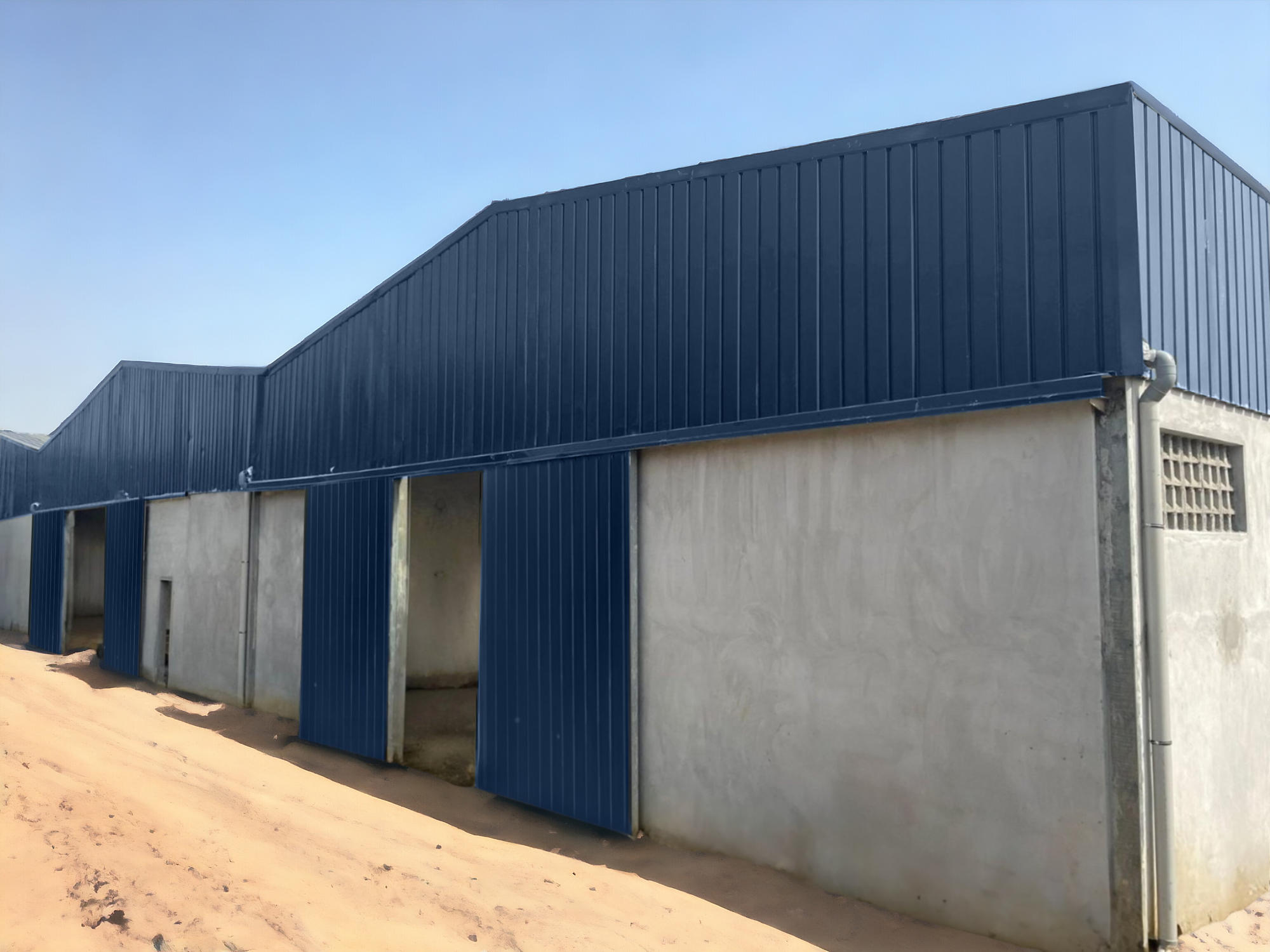 hangar en kit pour secteur agroalimentaire 5100m²