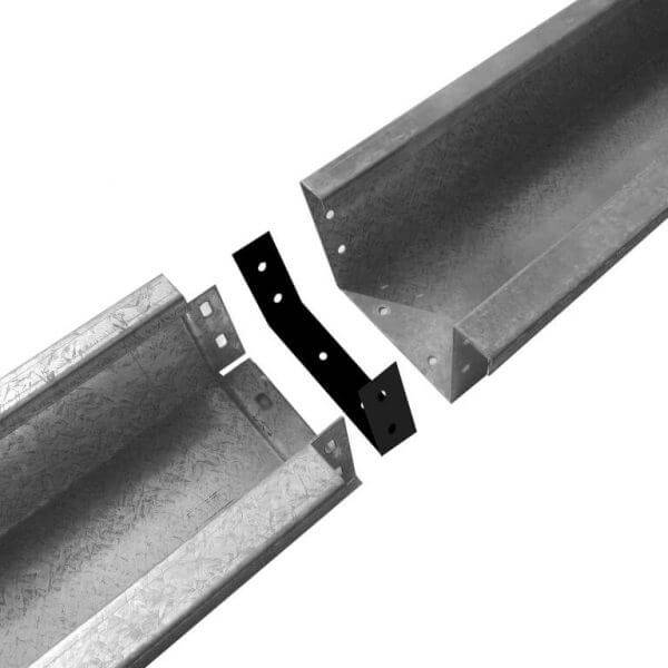 Emboitement chéneau de toiture innovant galvanisé