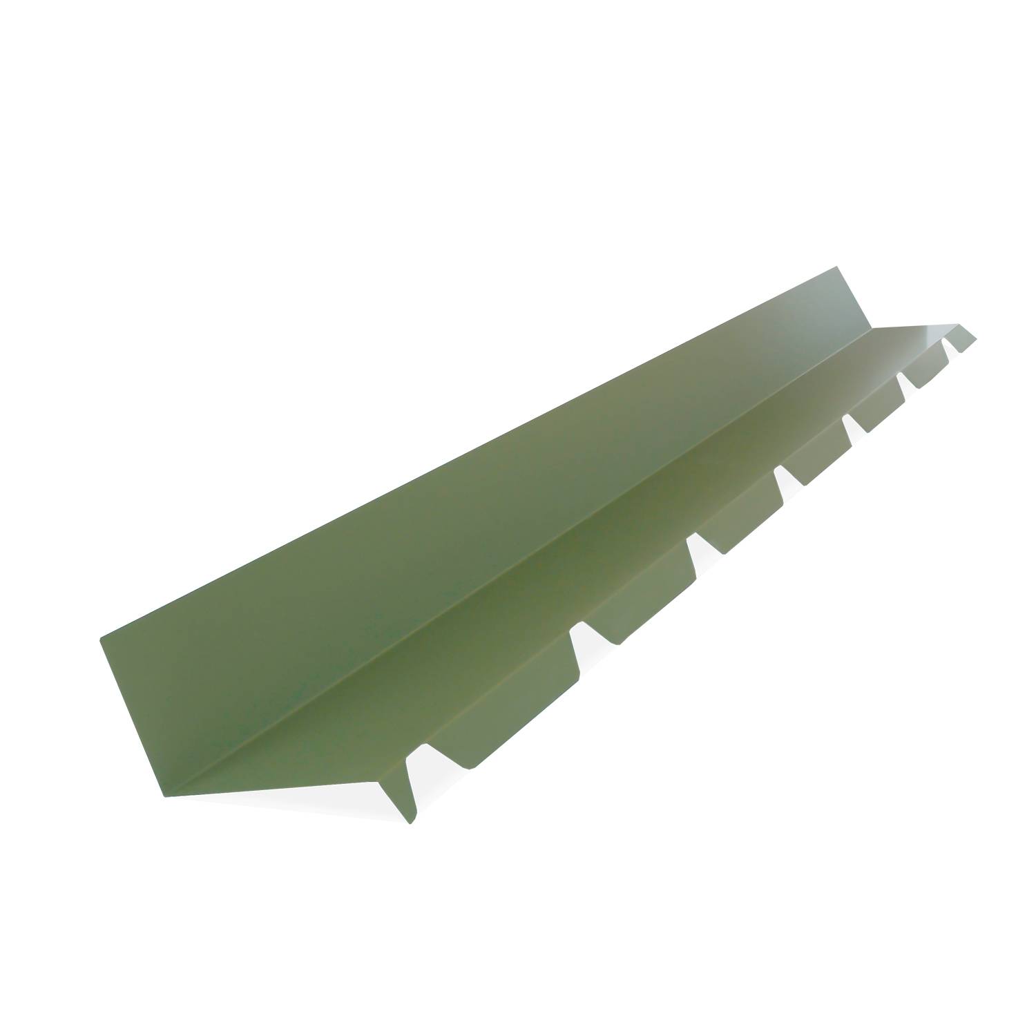 Solin bac acier 2ml laqué 25µ (4 ondes) RAL 6011