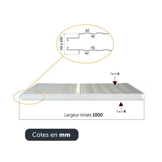 Panneau Sandwich de Bardage sur Mesure
