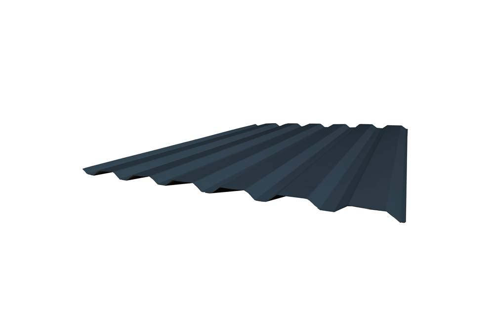 Tôle de bardage bac acier trapézoïdale sur mesure RAL 5008