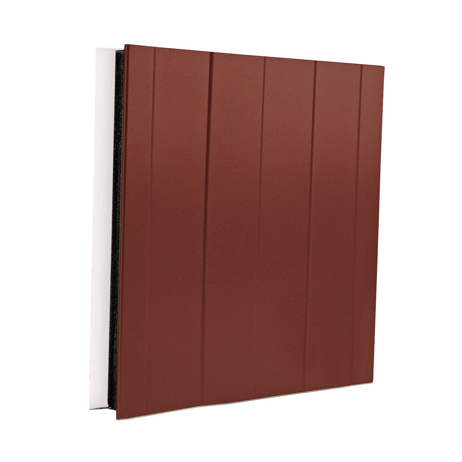 panneau sandwich bardage brun rouge (RAL 3009)