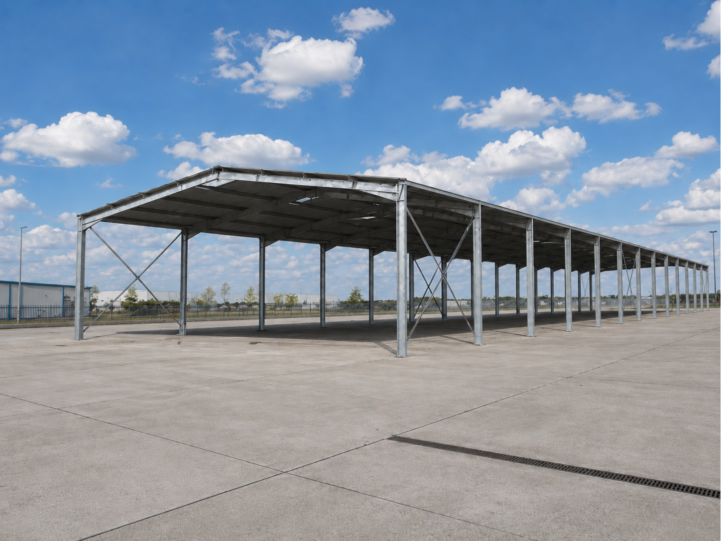 Hangar industriel en kit 1000m²