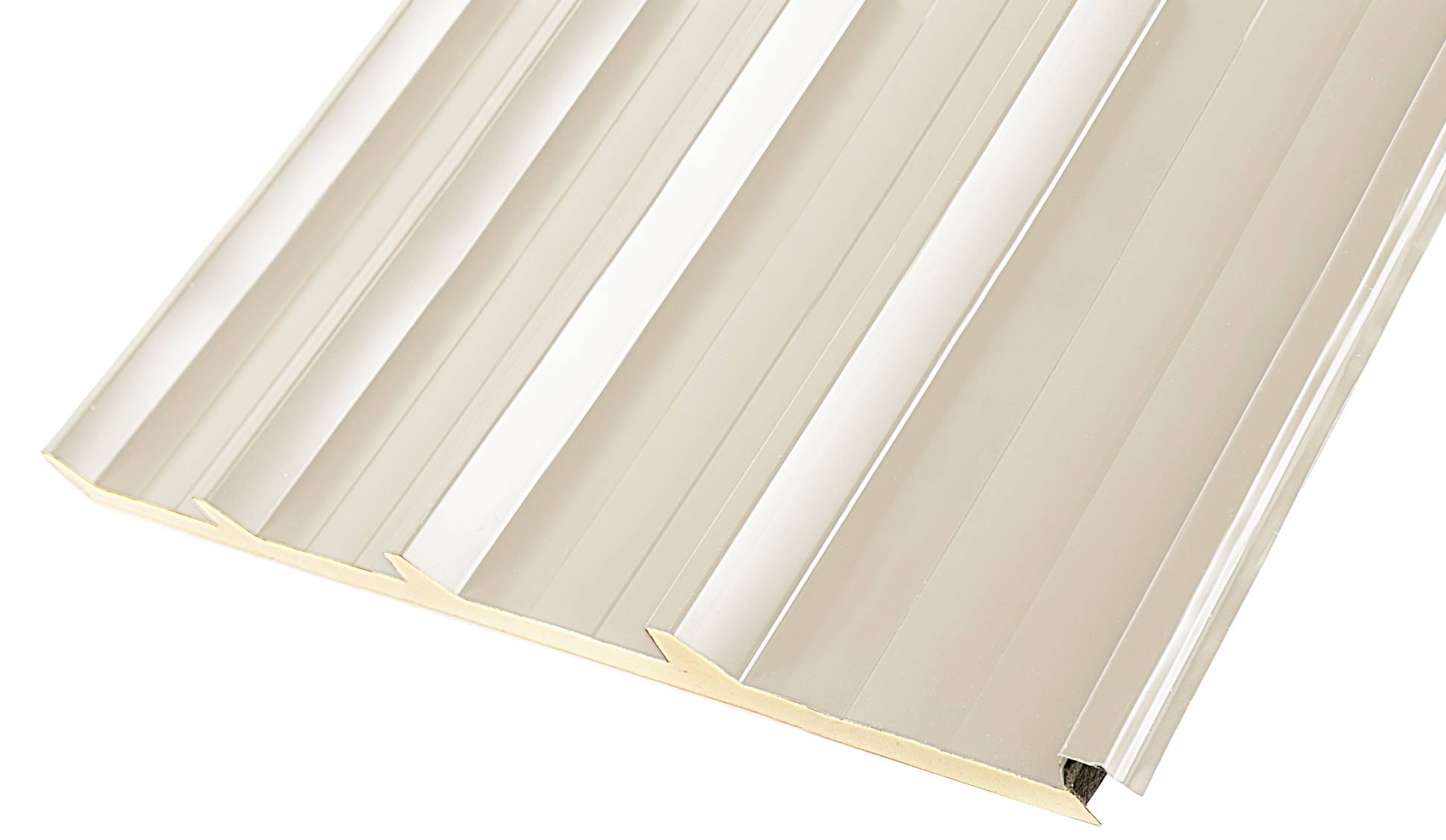 Panneau sandwich de toiture 80mm Blanc pyrène RAL 9010