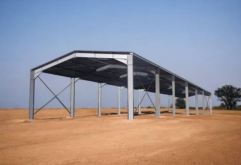 Batiment en kit ouvert de 1200m² pour installer votre magasin de stockage