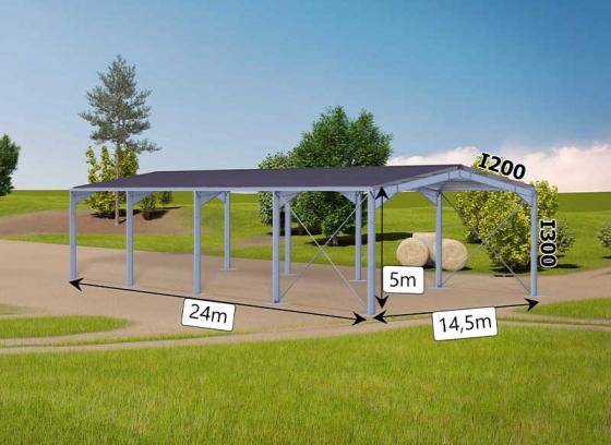 Feuerverzinkte Systemhallen