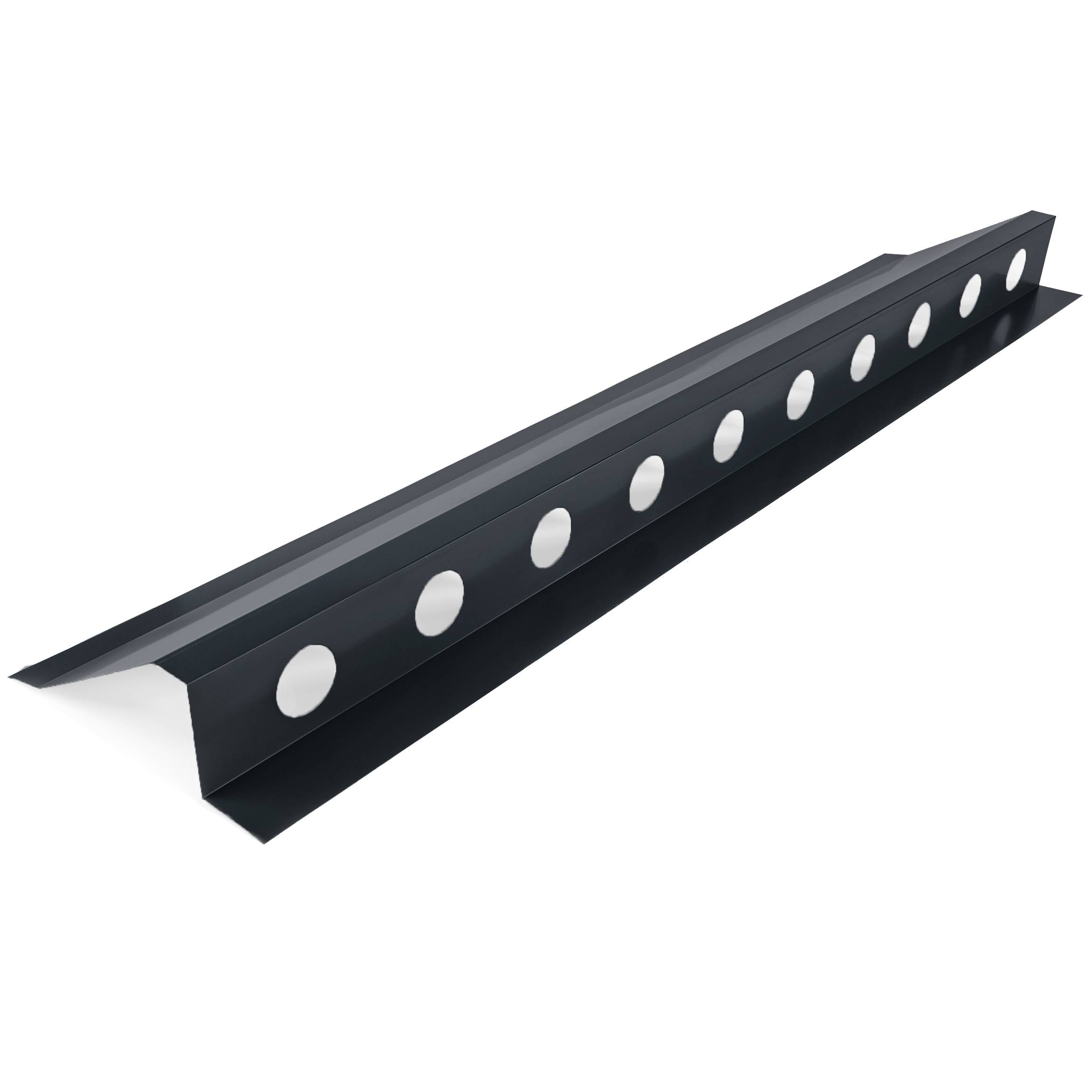 Faitière ventilée en bac acier 3ml laquée 25µ RAL7016