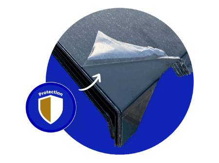 Protection :  larmier de bardage