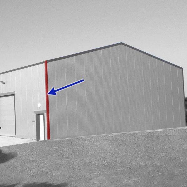 Pose : angle de bardage en métal