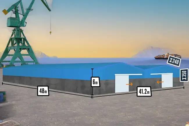 Magasin de stockage sous forme de bâtiment en kit pour vos besoins en espace pour le stockage et la production
