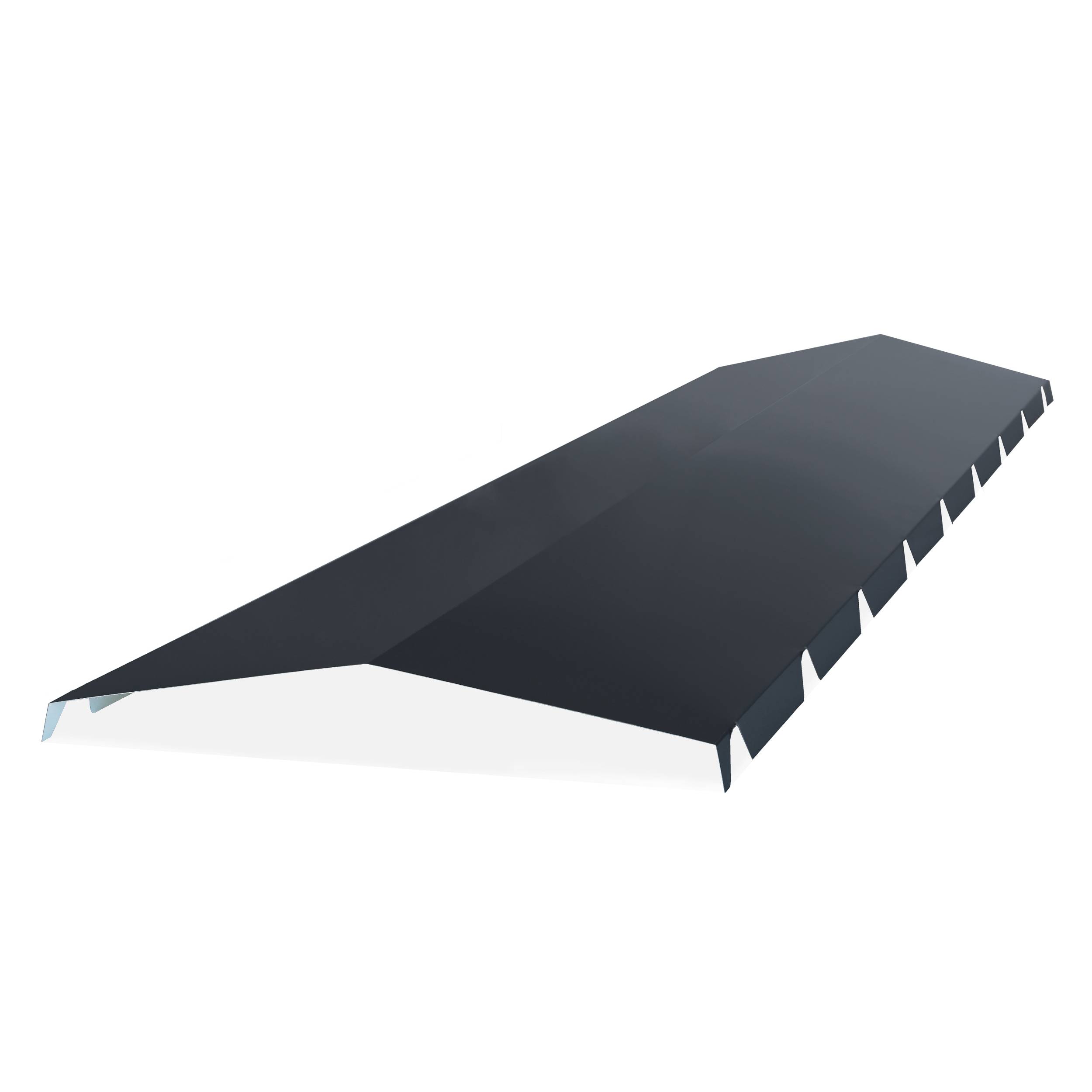 Faitière tole crantée 2ml pour bipente (5 ondes) RAL 7016